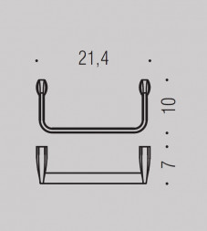 Полотенцедержатель COLOMBO DESIGN TRENTA B3031 кольцо
