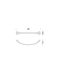 Полотенцедержатель COLOMBO DESIGN LINK B2409 широкий