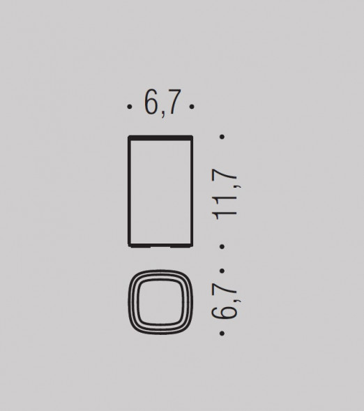 Стакан COLOMBO DESIGN TRENTA B3041.NM настольный