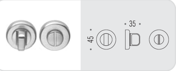 Фиксатор сантехнический Colombo Rosetta CD69 BZGG хром матовый