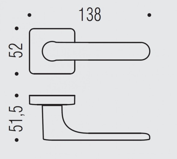 Дверная ручка Colombo Design ONE Q CC21RSB.C02 бронза