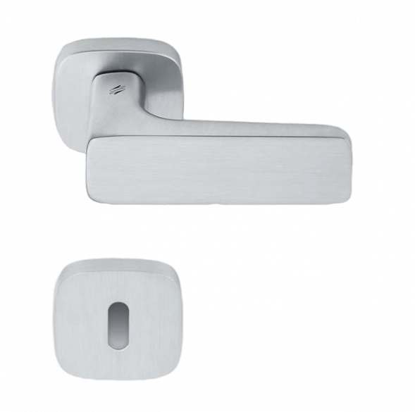 Дверная ручка Colombo Design SPIDER MR15R.CR хром в комплекте с накладками под ключ для межкомнатных дверей