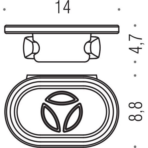 Мыльница COLOMBO DESIGN ROAD B8001 настенная