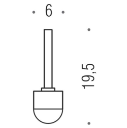 Запасная щётка для туалетного ёршика Colombo B9757