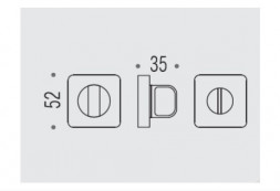 Фиксатор сантехнический Colombo Rosetta PT19 BZG графит матовый