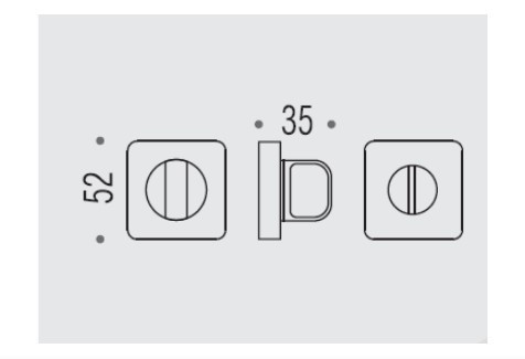 Фиксатор сантехнический Colombo Rosetta PT19 BZG графит матовый
