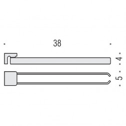 Полотенцедержатель COLOMBO DESIGN ALIZE B2512 двойной