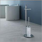 Стойка COLOMBO DESIGN PLANETS B9816 напольная с держателем туалетной бумаги и ершиком