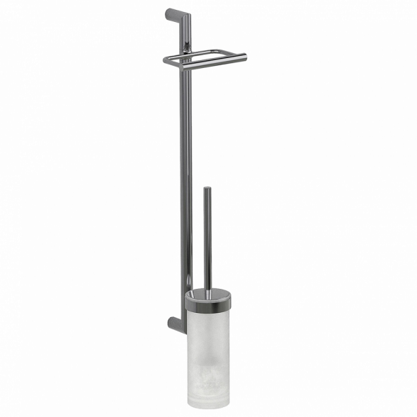 Стойка COLOMBO DESIGN PLANETS B9823 настенная с держателем туалетной бумаги и ершиком