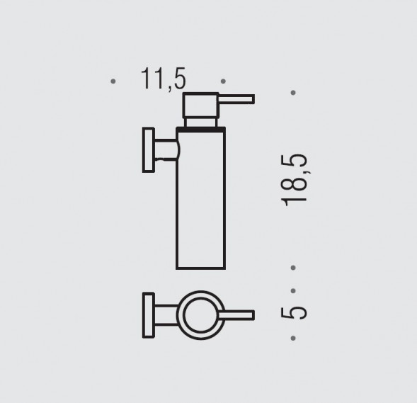 Дозатор COLOMBO DESIGN PLUS W4981 настенный