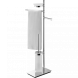 Стойка COLOMBO DESIGN SQUARE B9903 напольная с полотенцедержателем с мыльницей с держателем туалетной бумаги и с ершиком