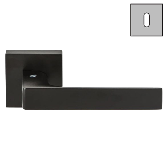 Дверная ручка Colombo ROBOCINQUE S ID71R черный матовый