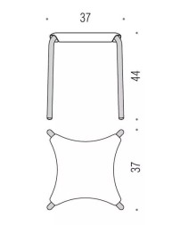 Табурет COLOMBO DESIGN COMPLEMENTI B9955