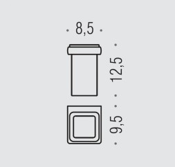 Стакан COLOMBO DESIGN LULU B6202.GOLD настенный