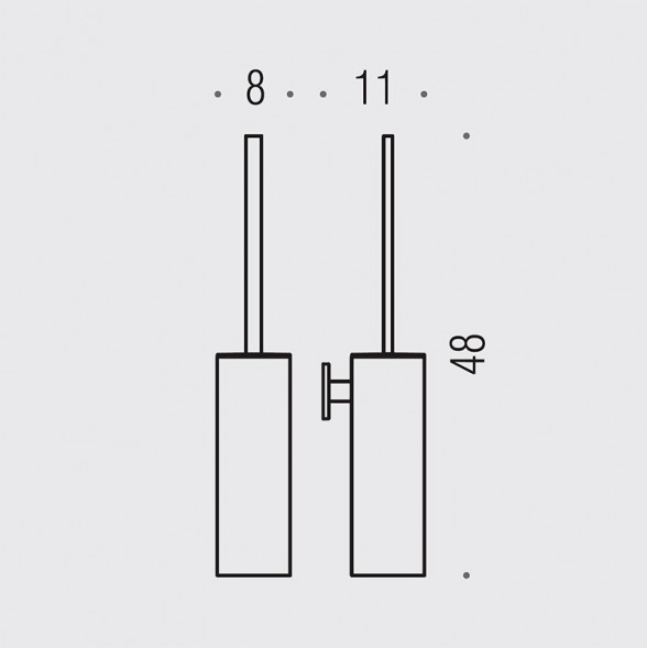 Ершик COLOMBO DESIGN LOOK B1607.VL настенный
