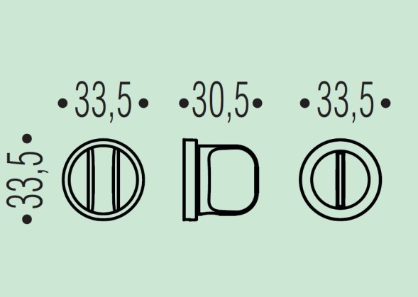 Фиксатор сантехнический Colombo Design Rosetta ZE19 BZG/0 хром матовый