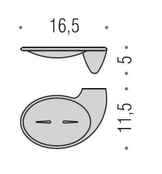 Мыльница COLOMBO DESIGN KHALA B1801 настенная