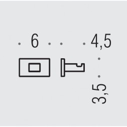 Крючок COLOMBO DESIGN LOOK LC27.BM одинарный