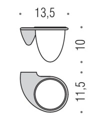 Стакан COLOMBO DESIGN KHALA B1802 настенный
