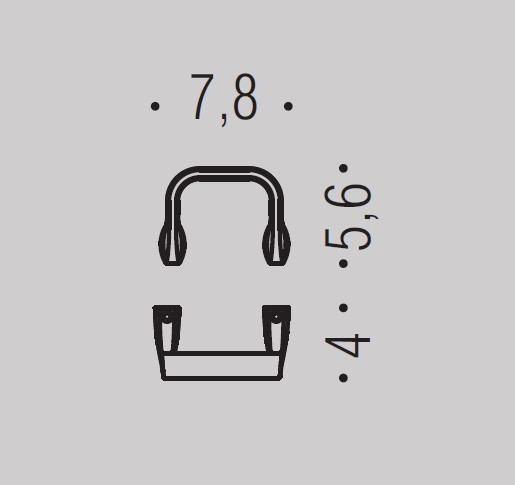 Крючок COLOMBO DESIGN TRENTA PT17 одинарный