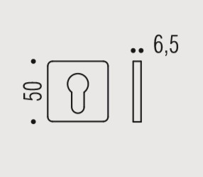 Накладка под цилиндр Colombo Rosetta BT13 хром матовый
