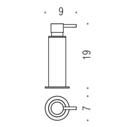 Дозатор COLOMBO DESIGN MINI B9342 настенный цвет хром