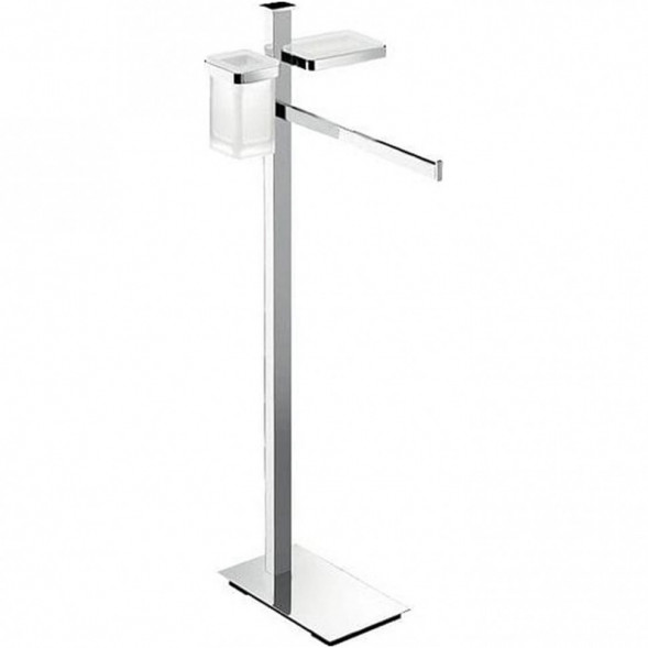 Стойка COLOMBO DESIGN UNITS B9110 напольная с полотенцедержателем и с дозатором