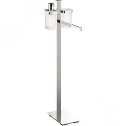Стойка COLOMBO DESIGN UNITS B9111 напольная с полотенцедержателем с дозатором со стаканом
