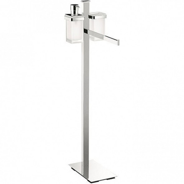 Стойка COLOMBO DESIGN UNITS B9111 напольная с полотенцедержателем с дозатором со стаканом