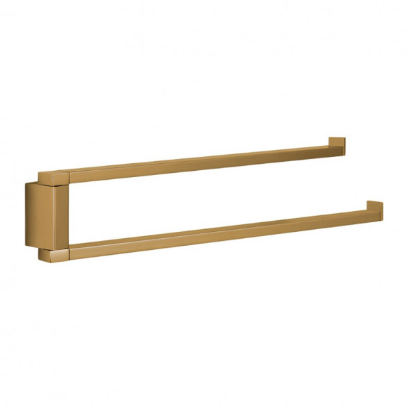 Полотенцедержатель COLOMBO DESIGN MINI Q B5012.OM двойной цвет золото матовое