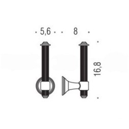 Держатель запасного рулона бумаги COLOMBO DESIGN HERMITAGE B3390 BR