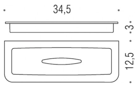 Запасная стеклянная мыльница Colombo Lulu B6253