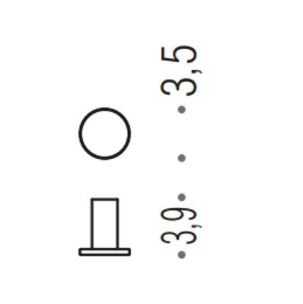 Крючок COLOMBO DESIGN MINI CD107.GM одинарный цвет графит матовый