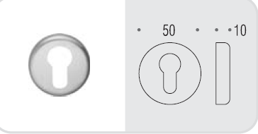 Накладка под цилиндр Colombo Rosetta CD63 GB никель матовый