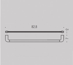 Полотенцедержатель COLOMBO DESIGN TRENTA B3011XL широкий