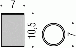Стакан COLOMBO DESIGN PLUS W4941.OM настольный